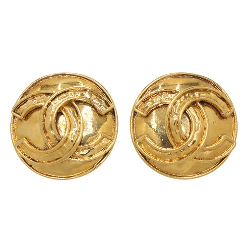 Orecchini chanel tono oro logo - tono,