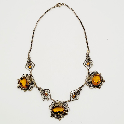 Collana vetro ceco art - vetro,