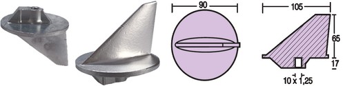 Anodo pinna yamaha - a,