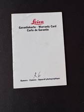 #A1299-Leica R6 Scheda di