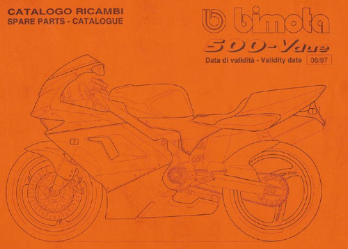 Catalogo ricambi bimota 500 - catalogo,