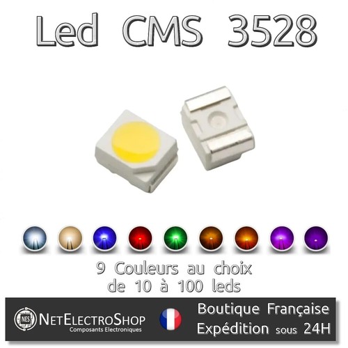Leds cms smd 3528 - smd, haute