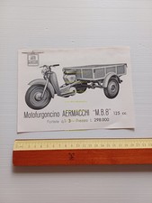 Aermacchi  MB 8 125 1954 motocarro depliant italiano originale