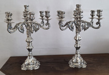 Candelabro opulento argento