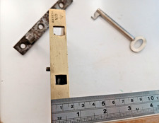 Lucchetto antico in ottone extra large 1 chiave 113 mm x 63 mm (4862)