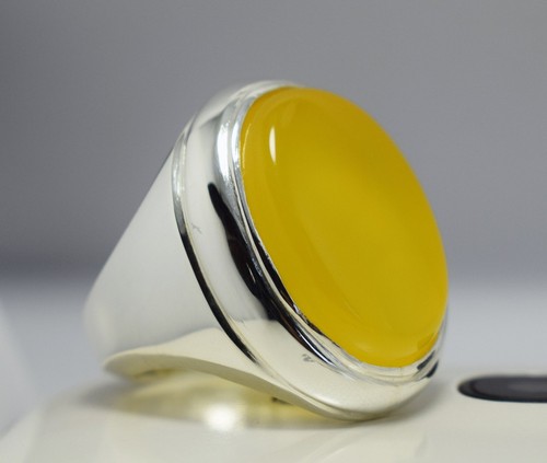 Anello uomo giallo yemenita - anello,