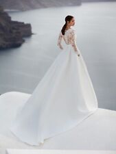 ABITO DA SPOSA NICOLE - PRINCIPESSA - TG. 44 - STILE IMPERO - MIKADO - PIZZO