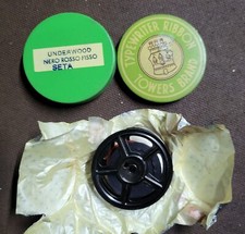 BOBINA NASTRO IN METALLO-RICAMBIO ORIGINALE MACCHINA DA SCRIVERE UNDERWOOD RIBBO