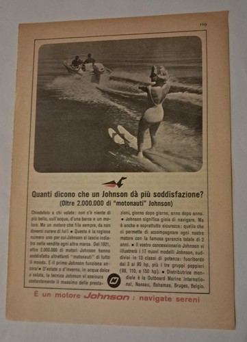 Pubblicità motori johnson - motori,