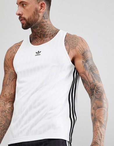 Gilet bianco con logo adicolor - gilet,
