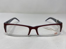 TRY EASY TY09203 52-17-135 Burgundy/Blue Half Rim Eyeglasses Frame /G87