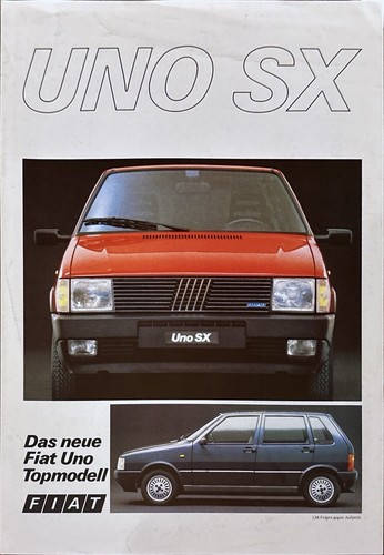 Fiat uno depliant - uno,