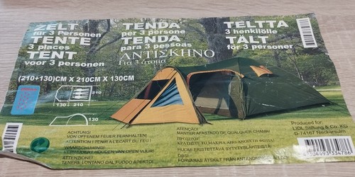 Tenda campeggio posti con - tenda, 3