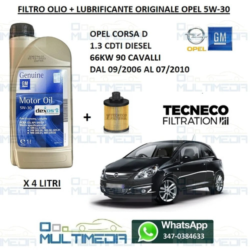 Litri olio motore originale - 4,
