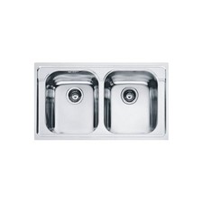 Franke Lavello 2 vasche (86x50cm) Amt 620 ARMONIA Inox Microdecoro 101 0021 605