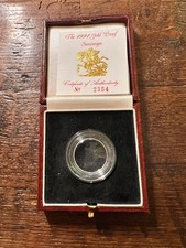 Scatola Sterlina Oro Proof con