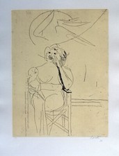 BRUNO SAETTI - Incisione a puntasecca 1976, firmata e numerata P.A.