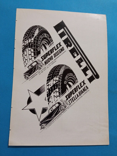 Pubblicita 1933 pirelli - ,