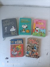 VECCHI DIARI DI SCUOLA  SNOOPY/VITT/LINUS... VINTAGE DA COLLEZIONE