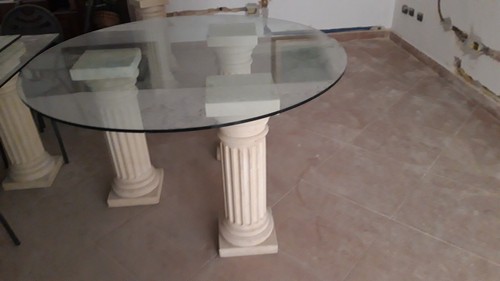 Tavolo vetro tondo - tavolo,