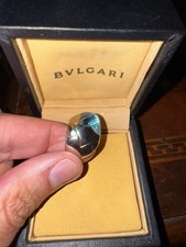 Bvlgari Pyramid Anello Oro 18 Topazio Blue London 