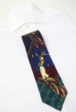 LUCIANO SOPRANI cravatta uomo taglia unica modello multicolore pura seta a punta