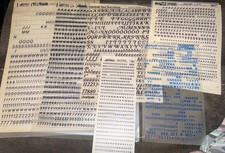 NOS Lot Letraset Lettering And