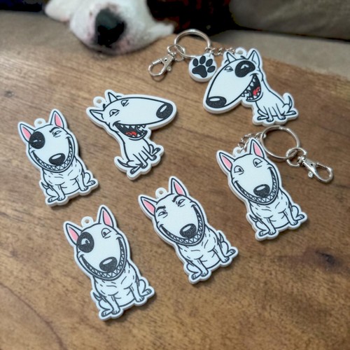 Portachiavi bull terrier - portachiavi,