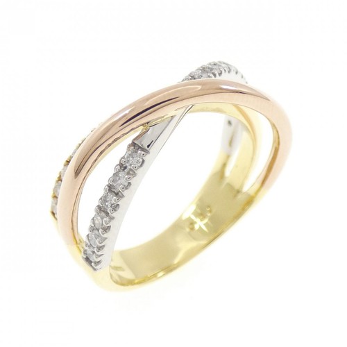 Autentico anello con diamanti