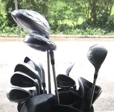 Sacca Golf Ping Cart Bag Usata con carrello Trolley e Set Mazze Uomo Dx Graffite