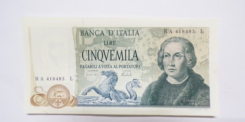 Banca italia cinquemila 5000 - d'italia,