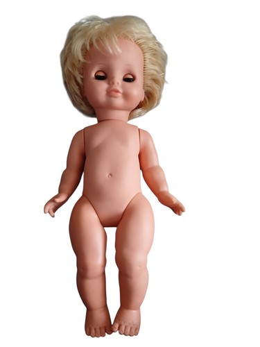 Bambola bambina bionda vintage