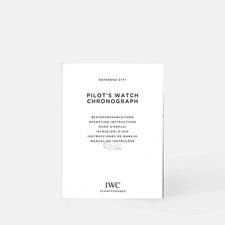 Iwc booklet Pilot's watch Chronograph ref. 3777