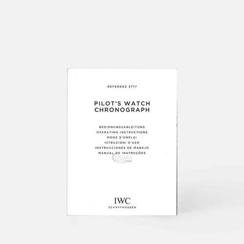 Iwc booklet pilot watch - booklet,