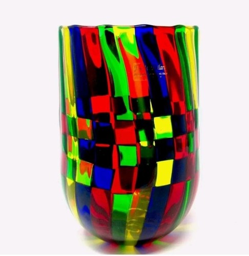 Raro vaso firmato murano - v,