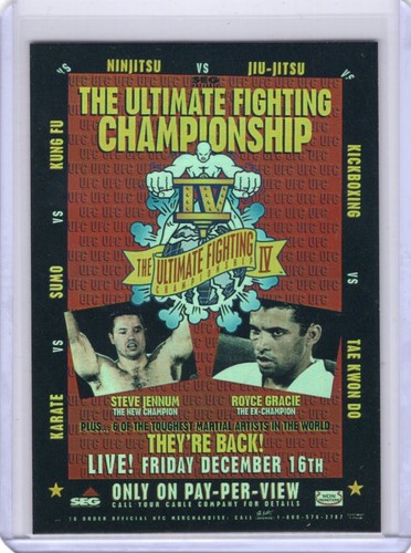 Poster topps ufc fight - topps, 2010