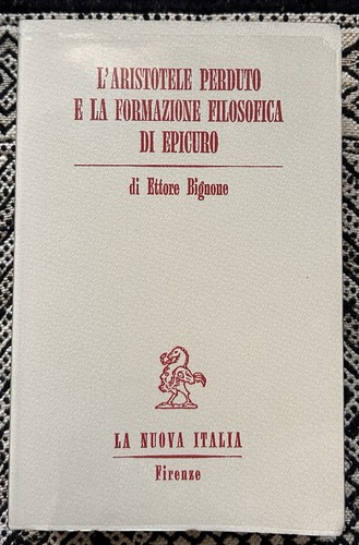 Ettore bignone aristotele - ettore,