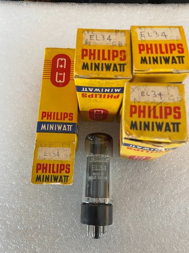 Valvole el34 philips miniwatt - el34,