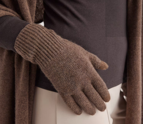 Guanti cashmere mongolo - in,