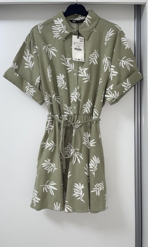 Abito camicia zara verde - abito,