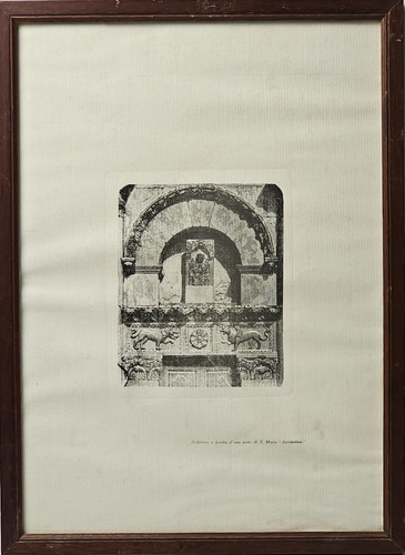 Quadro antica stampa angelo - quadro,