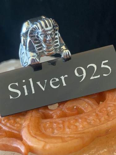 Anello grande argento con - anello,