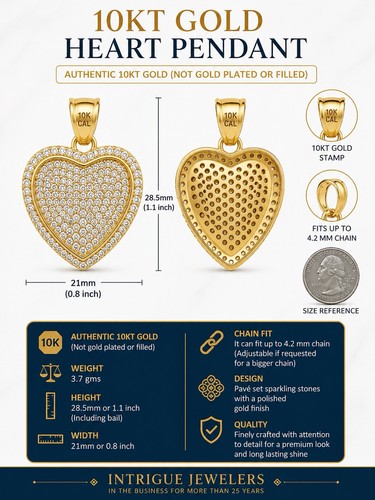 Ciondolo cuore oro kt - cuore,