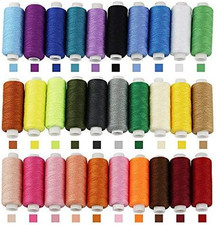 30 Colori Filo Da Cucito in Poliestere 250 Yards Filo per Macchina Da Cucire Set