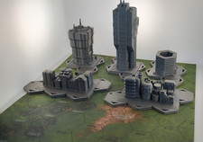 Cyberpunk hex set 6mm terrain