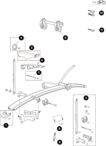 Thule morsetto superiore 9281