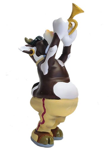 Vache fumetto mucca - mucca, tromba
