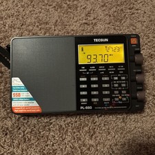 TECSUN PL-880 (Nero) Conversione AM/FM SW SSB Radio uso luce