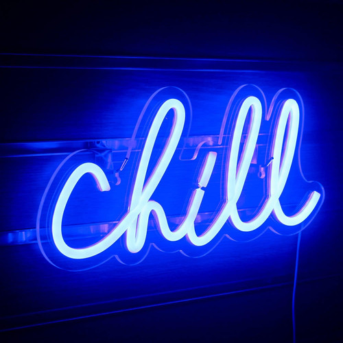 Chill insegna neon - chill,