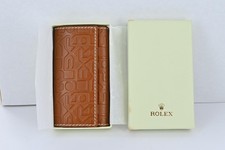 Portafoglio Rolex nuovo marrone goffrato pieghevole con scatola - 5814